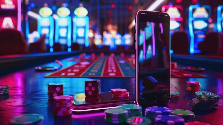 Antarmuka permainan Taiwan Pools dengan tombol putar, pengaturan taruhan, dan informasi RTP